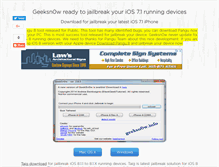 Tablet Screenshot of geeksn0w.info
